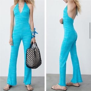 Aqua summer jumpsuit